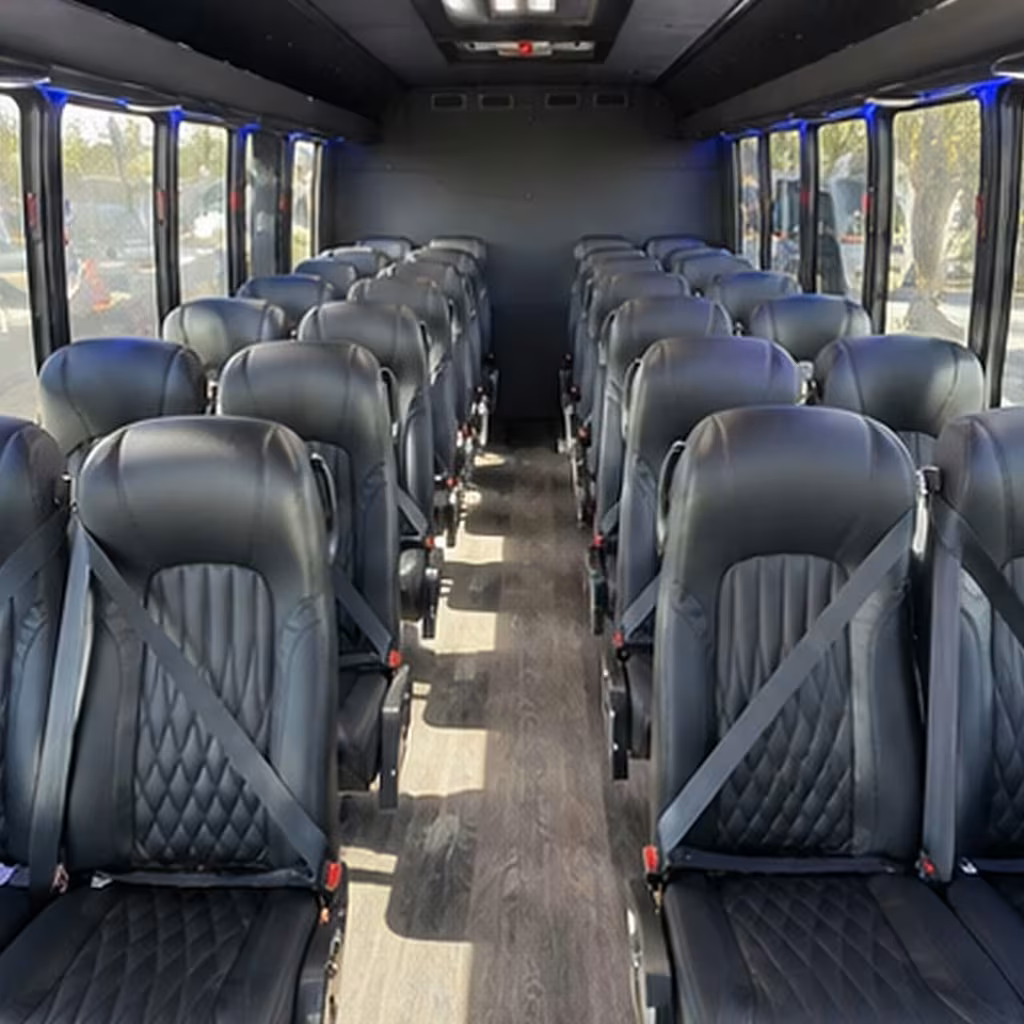 30 passenger minibus interior