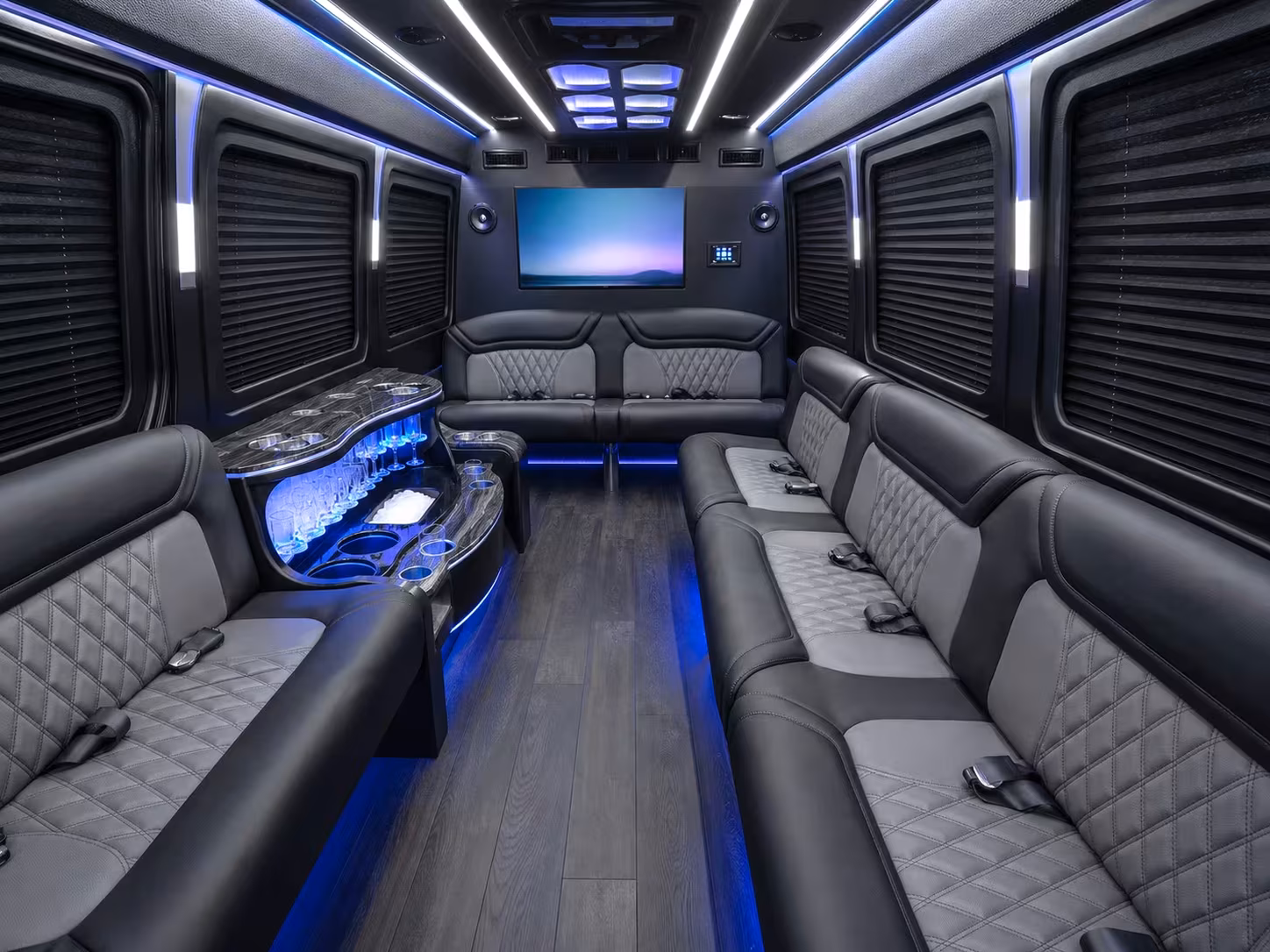 clinton township wedding shuttle buses for out of town guests