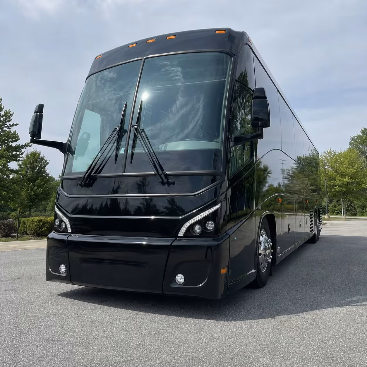 convention charter buses from clinton township to metro detroit venues