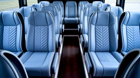 clinton 15 passenger minibus interior