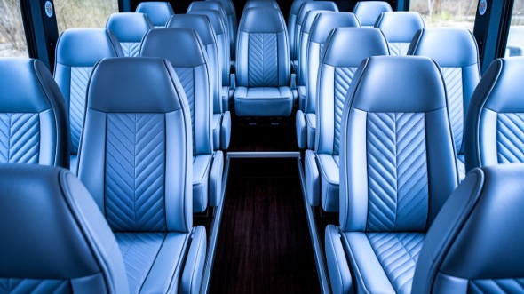 clinton 18 passenger minibus interior
