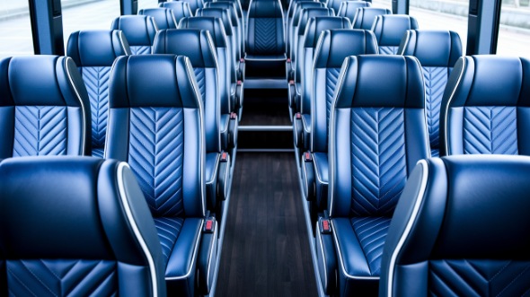 clinton 20 passenger minibus inside
