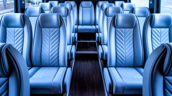 clinton 25 passenger minibus interior