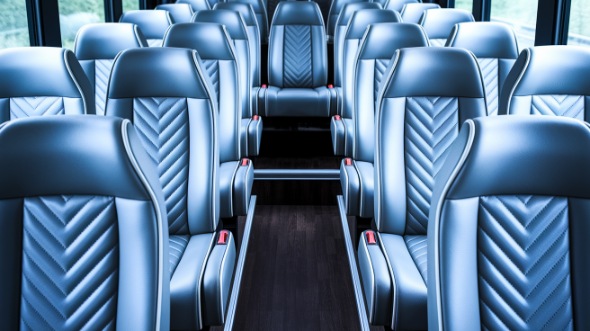 clinton 28 passenger minibus interior