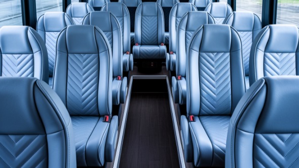 clinton 30 passenger minibus inside