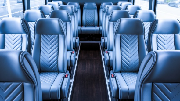 clinton 30 passenger minibus interior