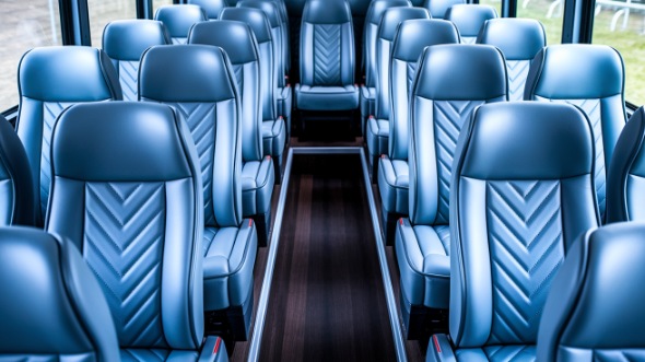 clinton 35 passenger minibus inside
