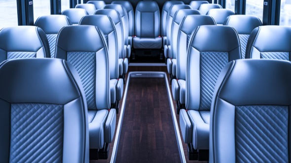 clinton 35 passenger minibus interior
