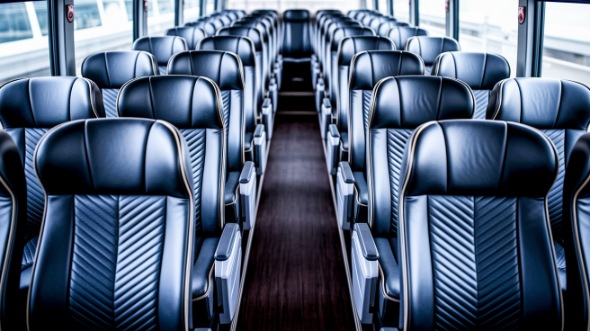 clinton 50 passenger charter bus rental