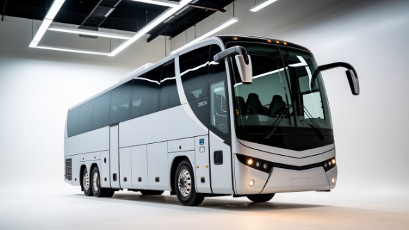 clinton 55 passenger charter bus