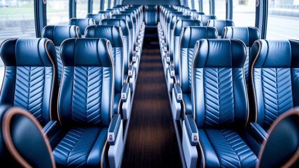 clinton 56 passenger charter bus rental